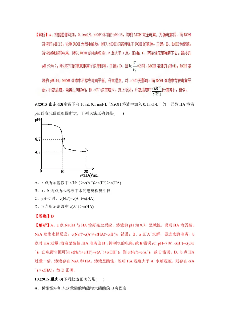 《2010-2019年高考化学真题分类训练专题12弱电解质的电离平衡（教师版含解析）_初高中资料库_高中资料库（转存避免链接过期失效）_高中化学》第7页预览