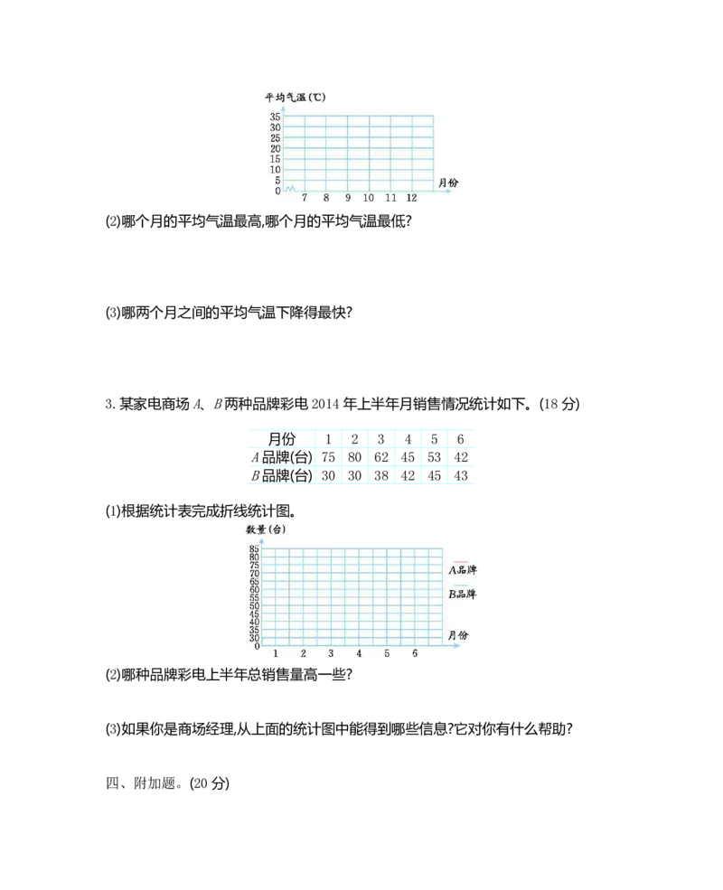《五（下）西师版数学第六单元测试卷.1_5年级下册同步教辅_5下数学_五下数学西师版试卷》第3页预览
