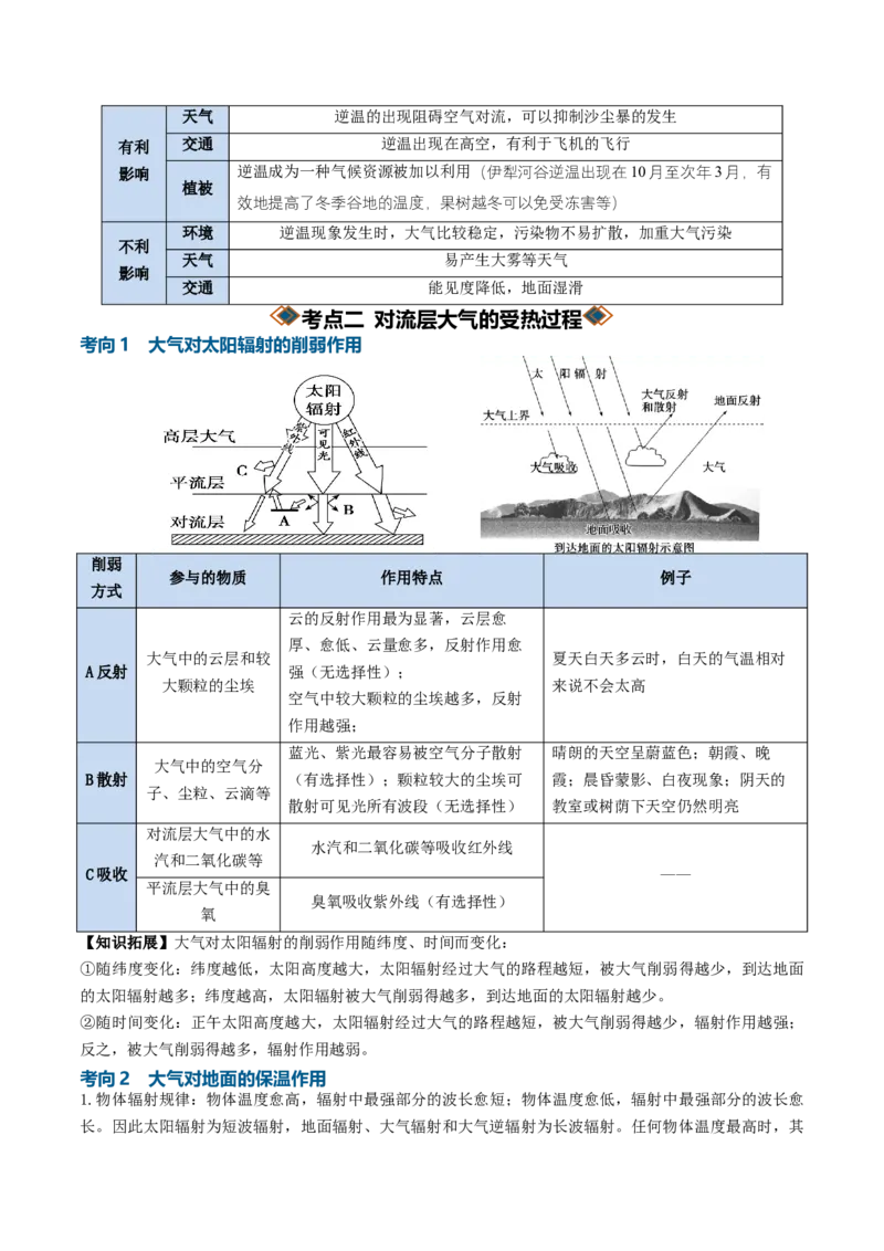 《专题04大气受热过程与大气运动（知识清单）（全国通用）（教师版）_地理_2027年高考地理一轮_2027年高考地理一轮复习讲义+练习+课件（新教材新高考）-G55_2027版》第9页预览