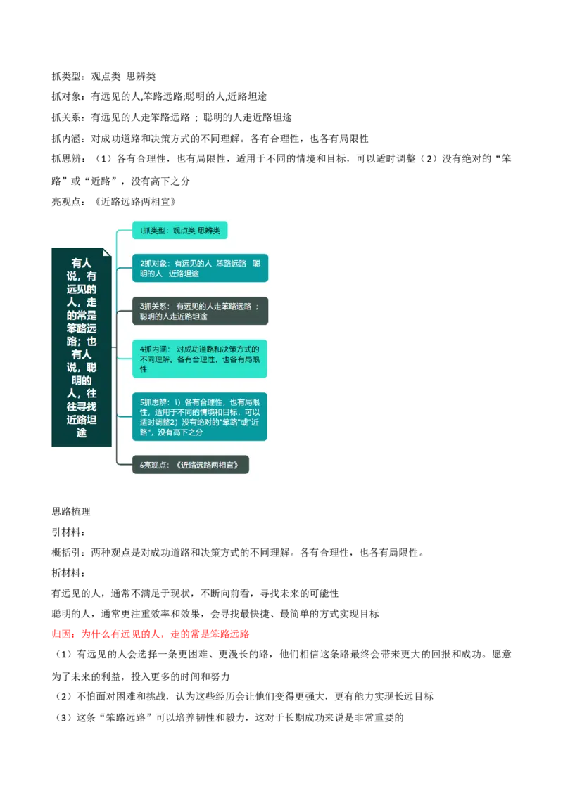 《高考语文写作指导：远路与近路_专项复习_2026年-语文专项复习_542026年语文高考作文技巧训练》第7页预览