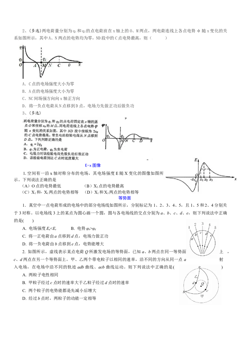 《高考物理一轮复习高频考点专项练07：静电场_04-物理-高考总复习_一轮复习_2026年-物理高考一轮复习_102026年高考物理一轮复习高频考点专项练》第3页预览