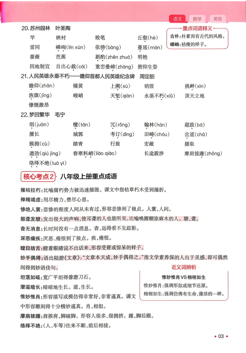 《2026秋《一本•预备新初二》语数英开学考__2026秋初中教辅合集_2027一本系列_2027《一本•预备新初二开学考》3科（语数英）合订》第6页预览