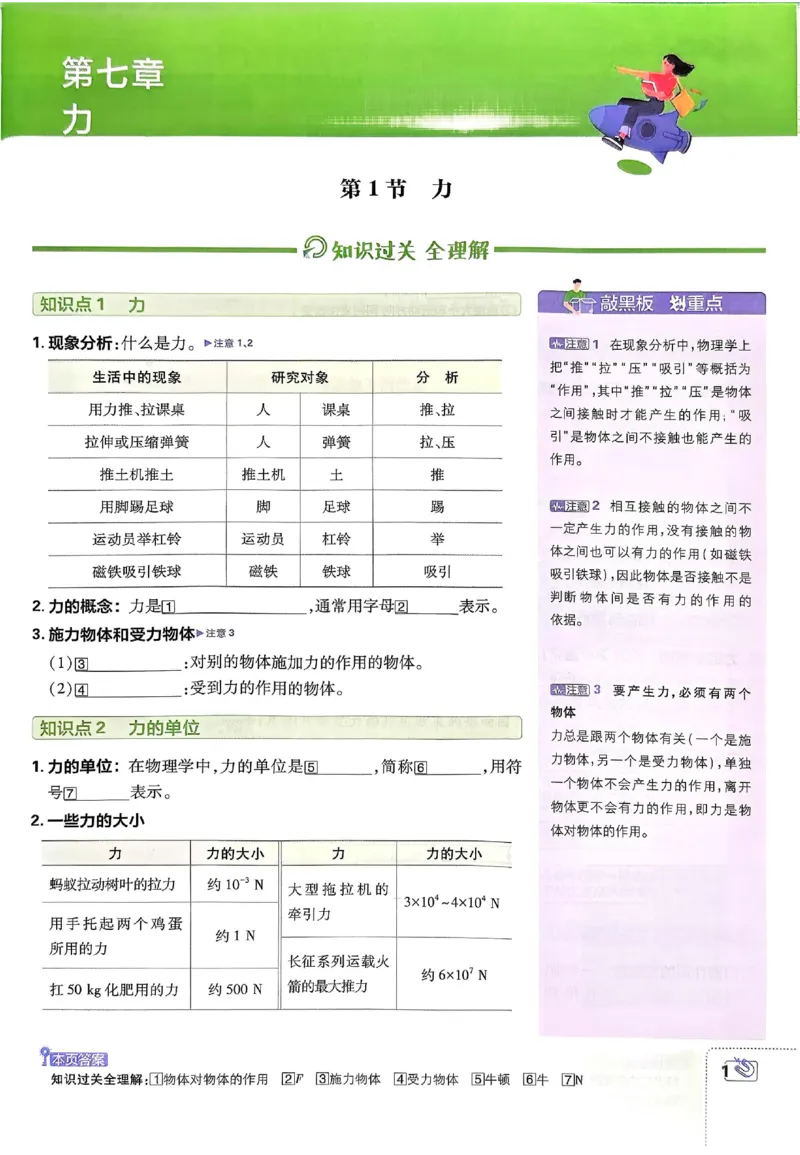 《2026春《初中物理•必刷题》8下(RJ)狂K重点_2026版初中《必刷题》7-9年级上下册册（全科）（多版本合集）_初中必刷题下册_2026版初中《必刷题》8年级下册（全科）》第4页预览