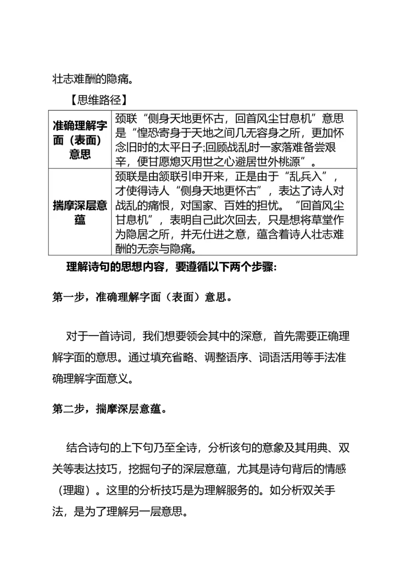 《高考语文专题复习专题三古代诗歌阅读：理解诗歌的思想内容_专项复习_2026年-语文专项复习_312026届高考语文古代诗歌专题全解_资料》第4页预览