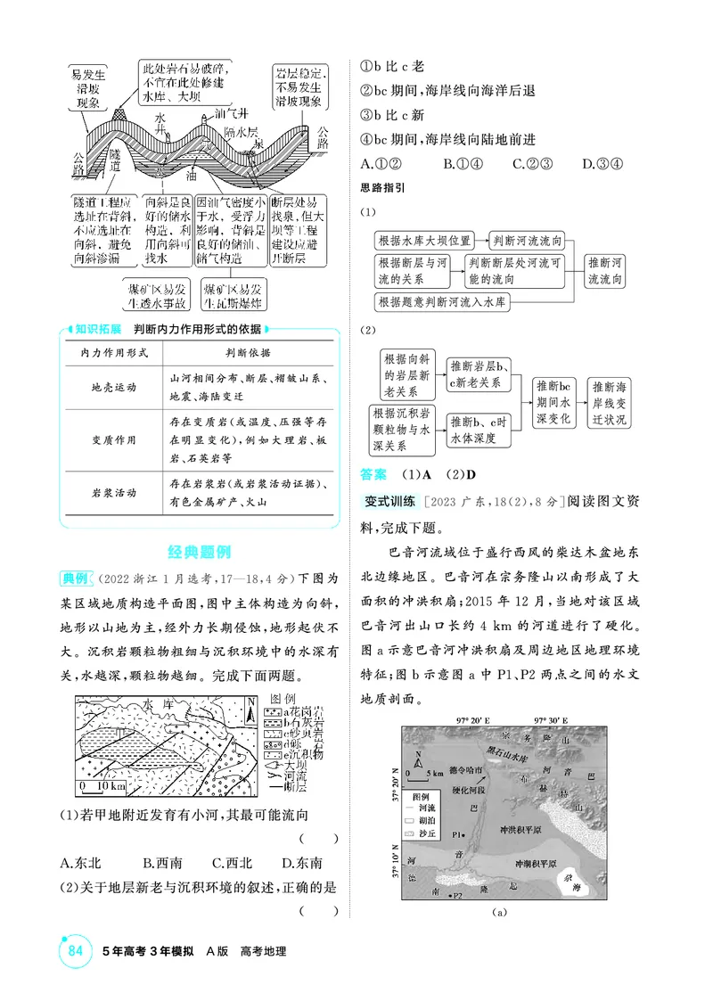 《1_精讲册第五章_2026版教学资源包_202653高考总复习A版_广东版_2026版.广东版.选考总复习.地理.5·3A版_第五章地表形态的塑造_2_精讲册PDF》第6页预览