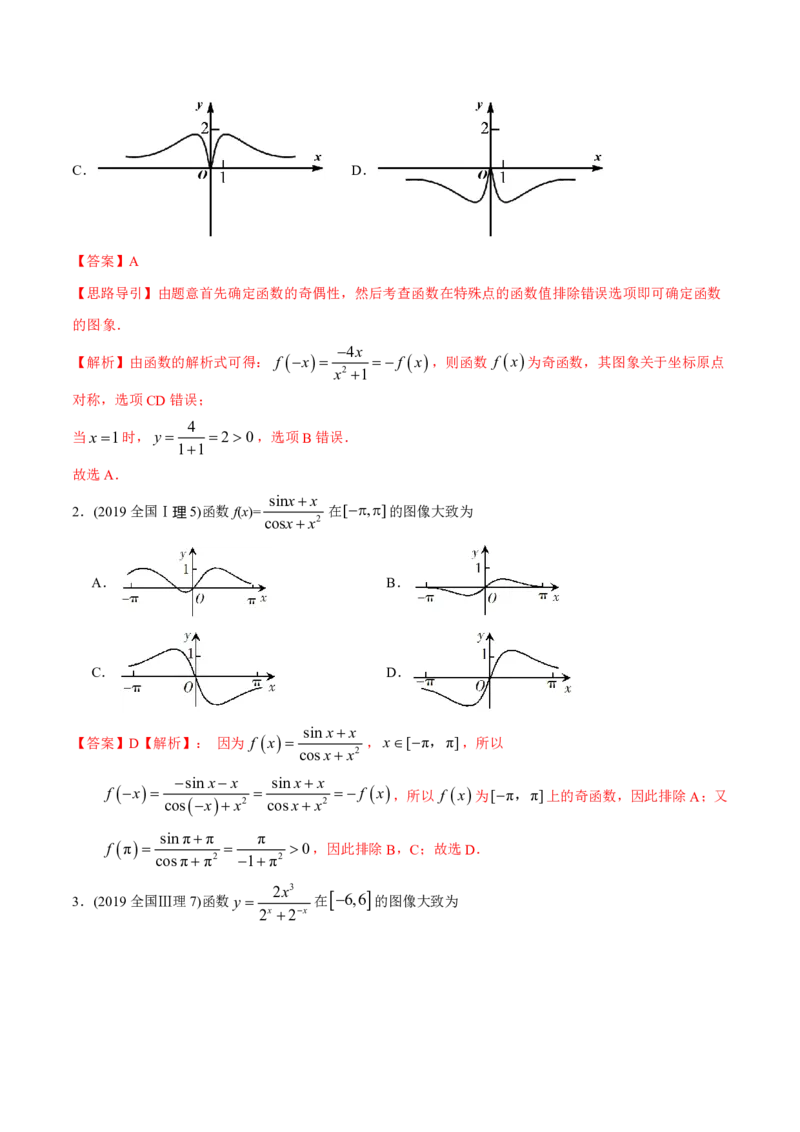 《2011-2020年高考数学真题分专题训练专题05函数图象（教师版含解析）_初高中资料库_高中资料库（转存避免链接过期失效）_高中数学》第2页预览