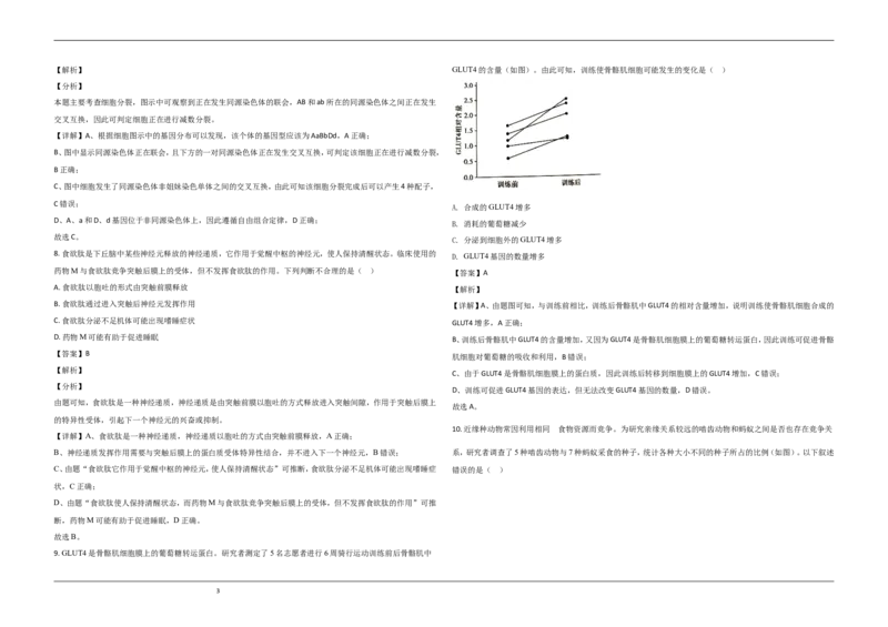《2020年北京市高考生物试卷（含解析版）(1)_高考一二三轮复习_生物_2027年高考生物专项_2008年-2026年生物高考真题-G427_2008-2020年高考_地方卷_北京高考生物08-21_A3word版》第3页预览