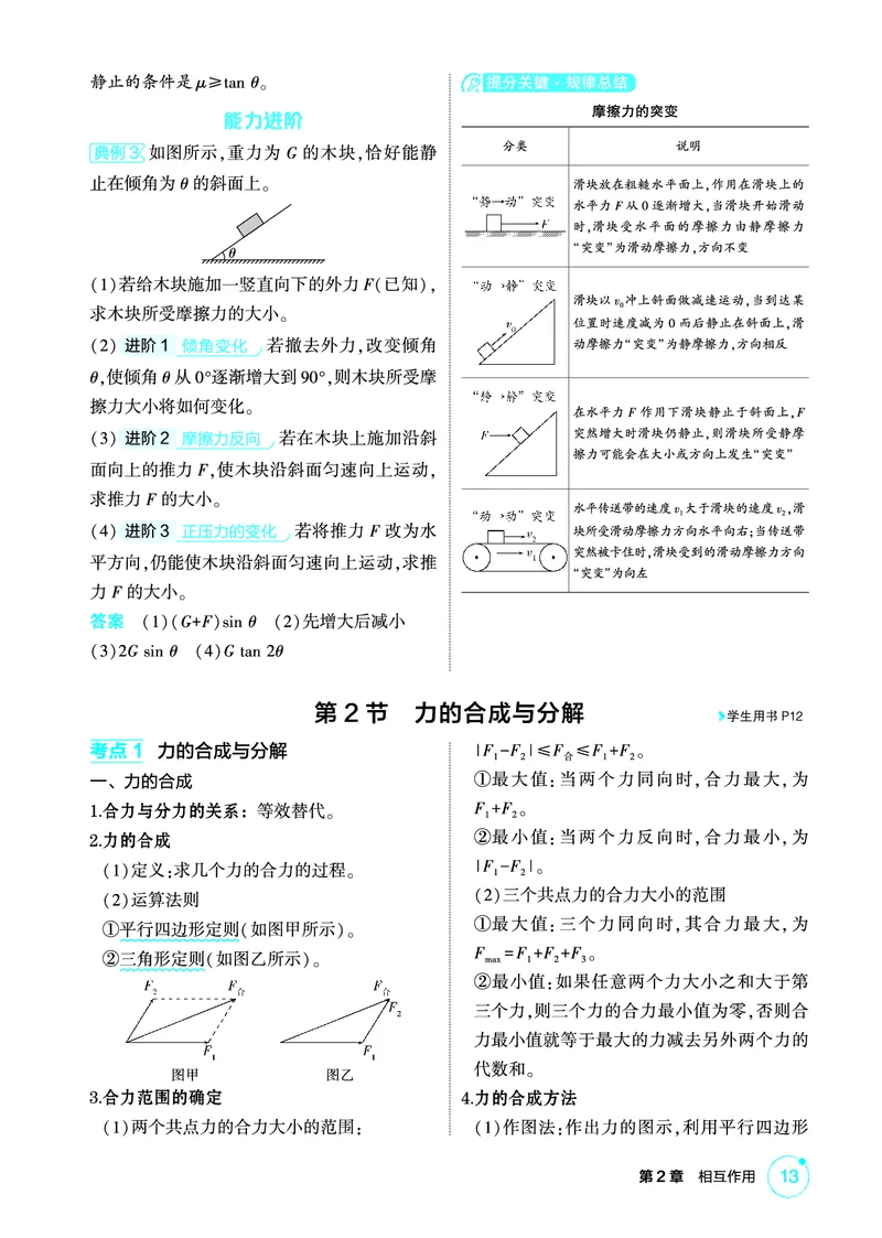 《2_精讲册第2章相互作用_2026版教学资源包_202653高考总复习A版_广东版_2026版.广东版.选考总复习.物理.5·3A版_二、教师用书PDF_第2章相互作用_1_PDF教参电子书》第4页预览