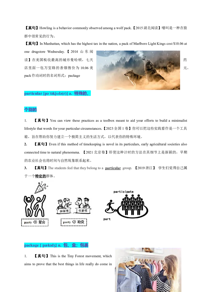 《14高考单词P（学生版）_英语(2)_专项复习_2025年_十年（2015-2024）高考英语3500单词分字母汇编（高考真句+检测）》第4页预览