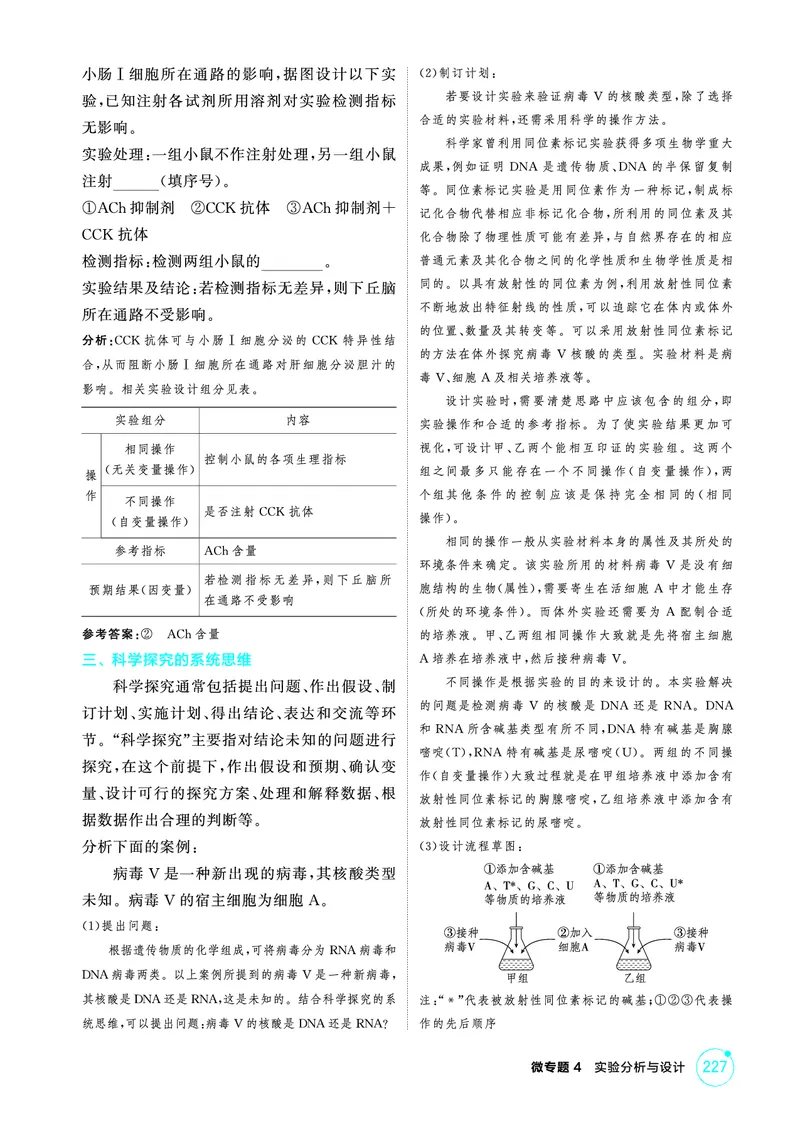 《2_精讲册-微专题4实验分析与设计_2026版教学资源包_202653高考总复习A版_广东版_2026版.广东版.选考总复习.生物.5·3A版_微专题_微专题4实验分析与设计_4_PDF教参电子书》第4页预览