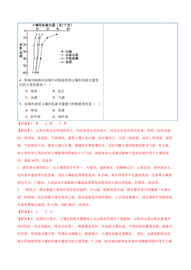 《猜押05自然环境的整体性和差异性（解析版）_地理_2026年-地理高考专项复习_2026年高考地理终极冲刺讲练测（全国通用）-G459_2026版》第6页预览