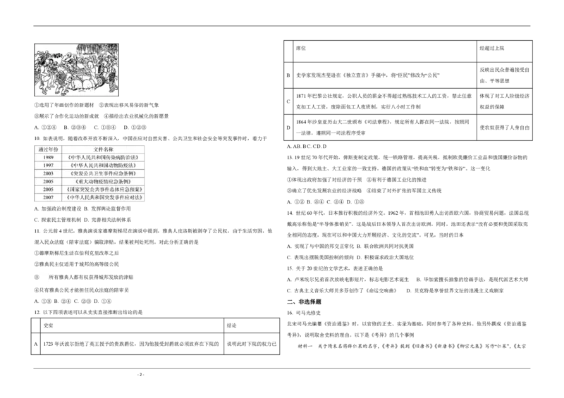 《2020年北京市高考历史试卷（原卷版）(1)_高考一二三轮复习_历史_2027年高考历史专项复习_2008年-2026年历史高考真题-G427_2008-2020年高考_地方卷_北京高考历史08-21_A3word版_PDF版（赠送）》第2页预览
