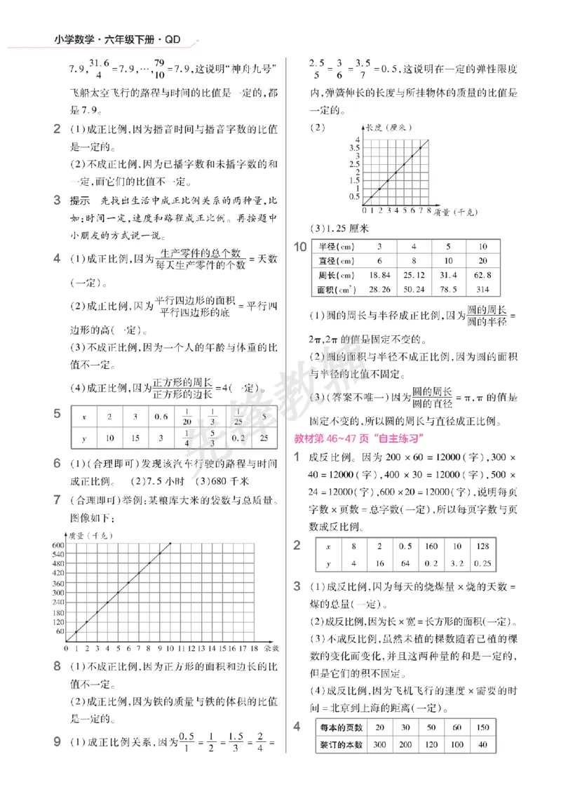 《六年级（下）数学预习《青岛63版》_6年级下册同步教辅_6下-数学_六下数学青岛版试卷》第6页预览
