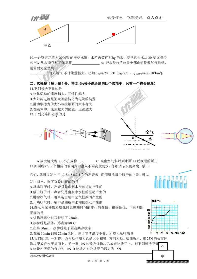 《2018年安徽中考物理试卷_初高中资料库_初中资料库（转存避免链接过期失效）_初中物理》第2页预览
