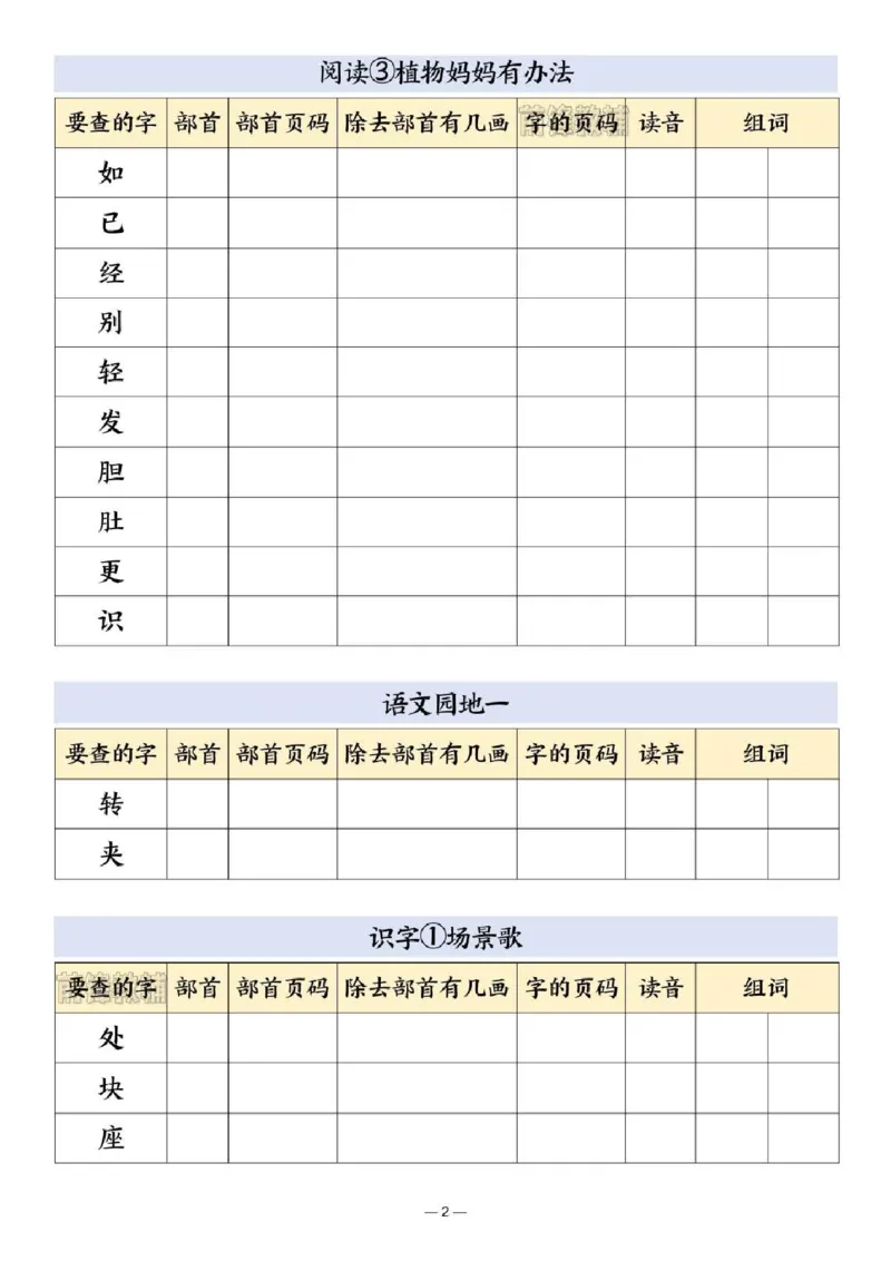 《新版•2上语文《部首查字法》_26秋小学语文《精选合集》_新版•2年级语文《精选合集》上册_新版•2上语文《生字字帖》》第2页预览