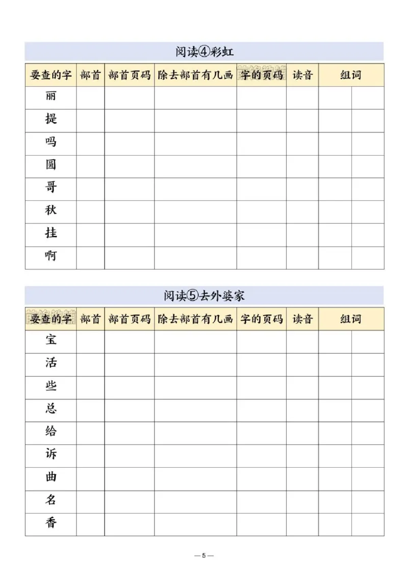 《新版•2上语文《部首查字法》_26秋小学语文《精选合集》_新版•2年级语文《精选合集》上册_新版•2上语文《生字字帖》》第5页预览