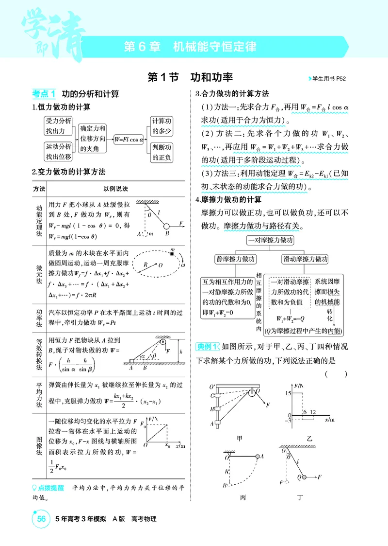 《2_精讲册第6章机械能守恒定律_2026版教学资源包_202653高考总复习A版_广东版_2026版.广东版.选考总复习.物理.5·3A版_二、教师用书PDF_第6章机械能守恒定律_1_PDF教参电子书》第1页预览