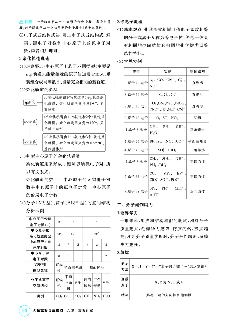 《2_精讲册-第六章　化学键　分子和晶体的结构与性质_2026版教学资源包_202653高考总复习A版_山东版_2026版.山东版.选考总复习.化学.5·3A版_二、教师用书PDF_1_专题资料包》第3页预览