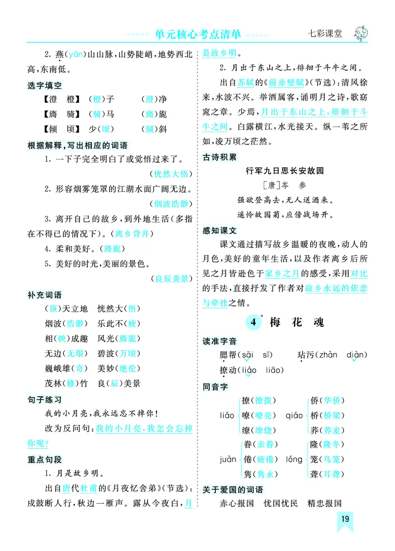 《第一单元核心考点清单》第3页预览