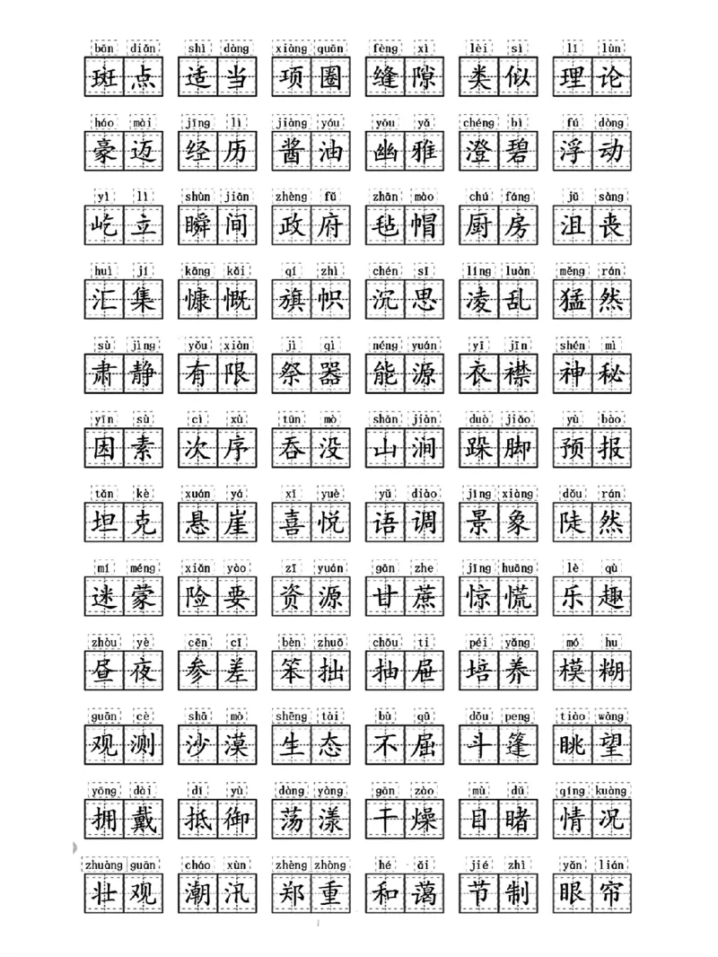 《六年级上册期末复习专项练习(1)(1)_6年级上册同步教辅_6上语文_六上语文专项练习》第6页预览