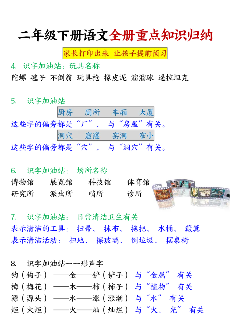 《全册重点知识点汇总及默写二下语文(1)_2年级下册同步教辅_2下-语文_二下语文-知识点汇总》第10页预览
