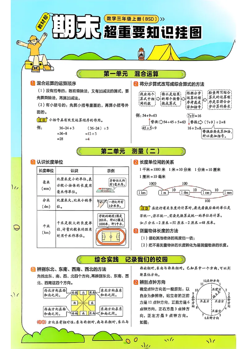 《三上数学北师期末知识挂图_2025《天星教育•教材帮》（1-6年级上）（语数英）_25秋《教材帮》-北师大版数学上册123456_3年级》第1页预览