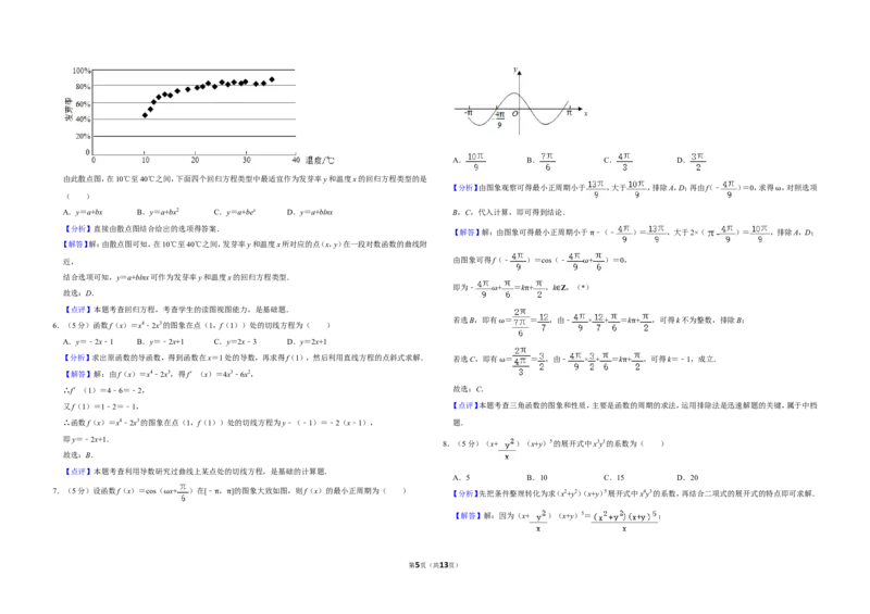 《2020年全国统一高考数学试卷（理科）（新课标ⅰ）（含解析版）_高考一二三轮复习_数学_2027年高考数学专项复习更新中_2008年-2026年数学高考真题-G427_2008-2020年高考_2008-2020年_全国卷》第5页预览