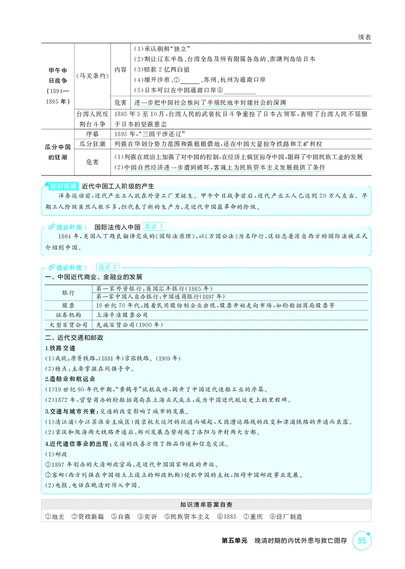 《1_6-第五单元晚清时期的内忧外患与救亡图存_2026版教学资源包_202653高考总复习A版_江苏版_2026版.江苏版.选考总复习.历史.5·3A版_二、教师用书PDF_第二部分中国近现代史_2_精讲册PDF》第7页预览