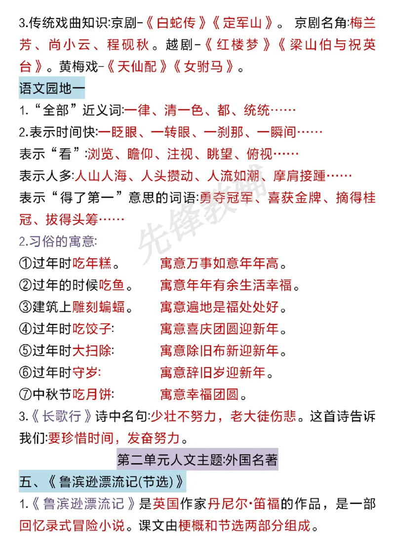 《六年级（下）语文期中重点必考(古诗·名言·课文汇总)_6年级下册同步教辅_6下-语文_六下语文知识点总结》第3页预览