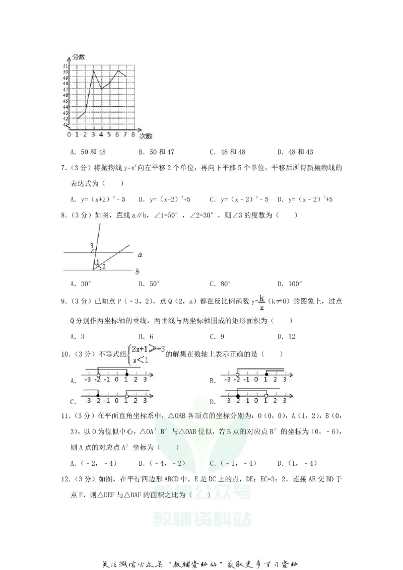 《2018贵州省毕节市中考数学试卷及答案_初高中资料库_初中资料库（转存避免链接过期失效）_初中数学》第2页预览