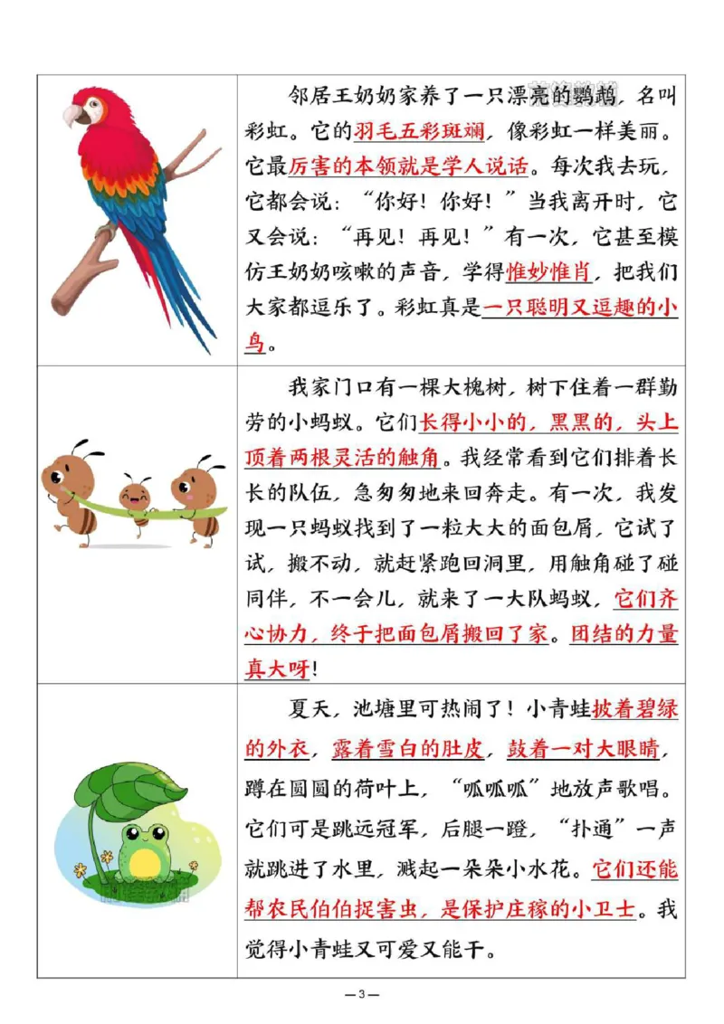 《新版•2上语文《1~8单元优秀范文》_26秋小学语文《精选合集》_新版•2年级语文《精选合集》上册_新版•2上语文《看图写话》》第3页预览