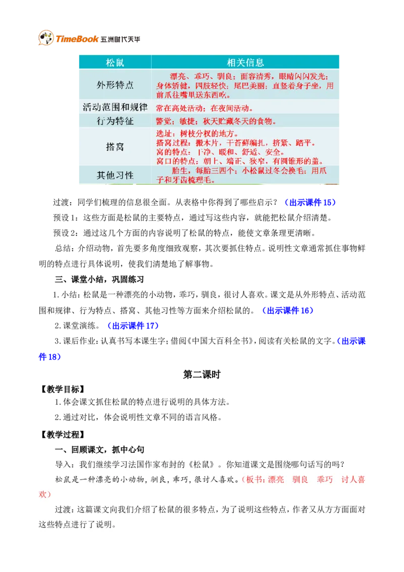 《17松鼠精华版教案_26春小学语数英道科各版本《课件+教案》_26春各版本语数英《七彩课堂》教学课件+教案_25秋_语文《七彩课堂》教案+教学课件25秋_教案_精华版教案》第3页预览
