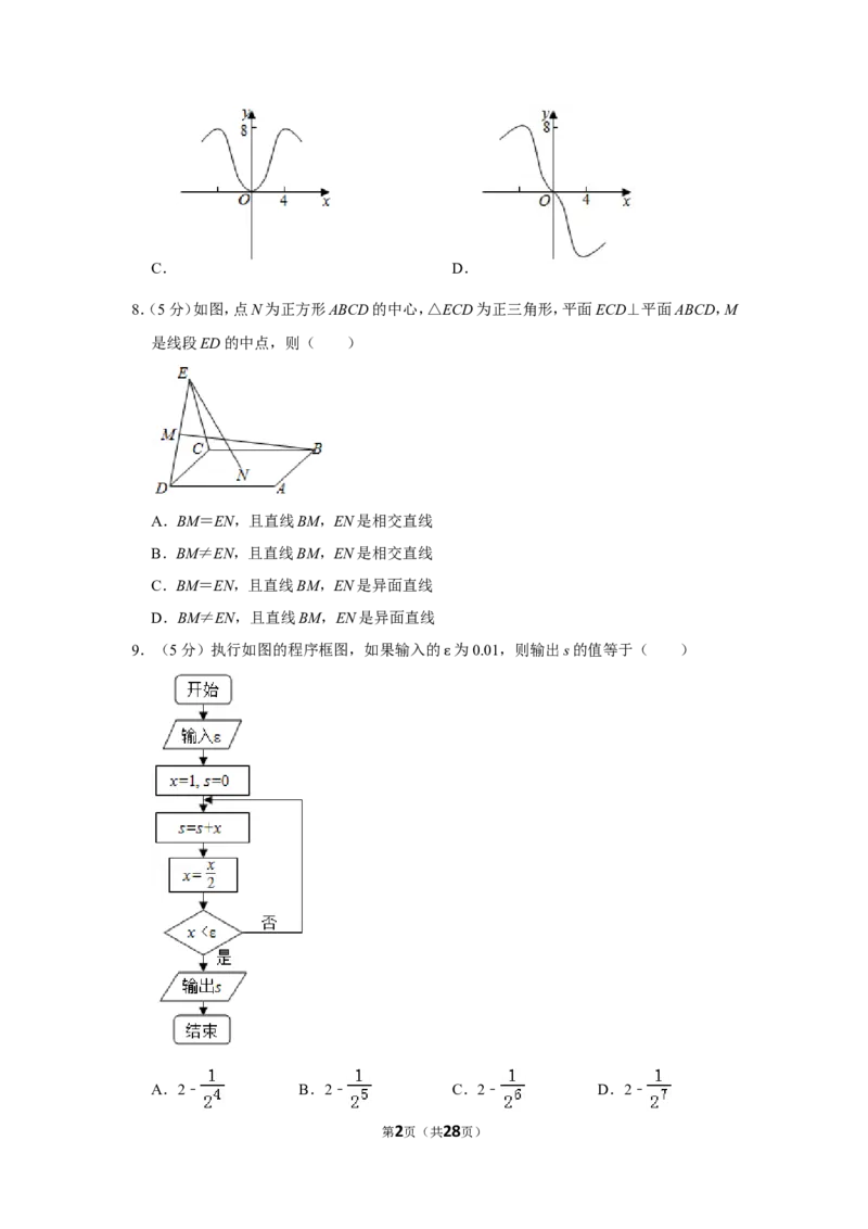 《2019年全国统一高考数学试卷（理科）（新课标ⅲ）（含解析版）_高考一二三轮复习_数学_2027年高考数学专项复习更新中_2008年-2026年数学高考真题-G427_2008-2020年高考_2008-2020年_全国卷_243》第2页预览