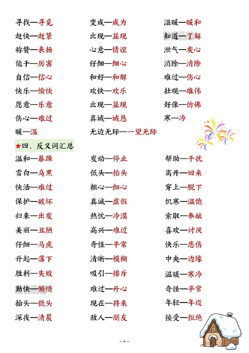 《新版•2上语文《期末总复习》全册高频考点汇总_26秋小学语文《精选合集》_新版•2年级语文《精选合集》上册_新版•2上语文《重点汇总》》第4页预览