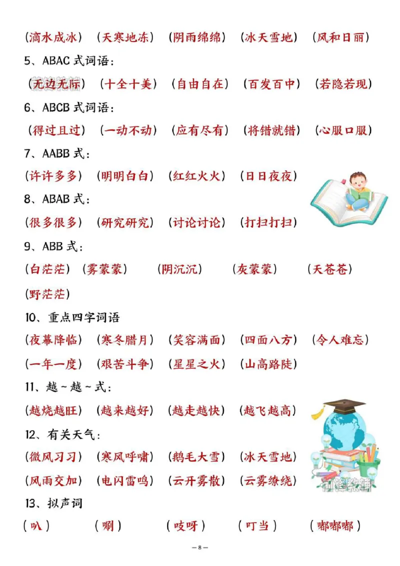 《新版•2上语文《期末总复习》全册高频考点汇总_26秋小学语文《精选合集》_新版•2年级语文《精选合集》上册_新版•2上语文《重点汇总》》第8页预览