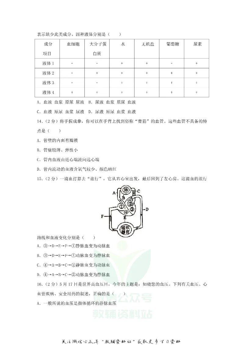 《2018山东省滨州市中考生物真题及答案_初高中资料库_初中资料库（转存避免链接过期失效）_初中生物》第4页预览