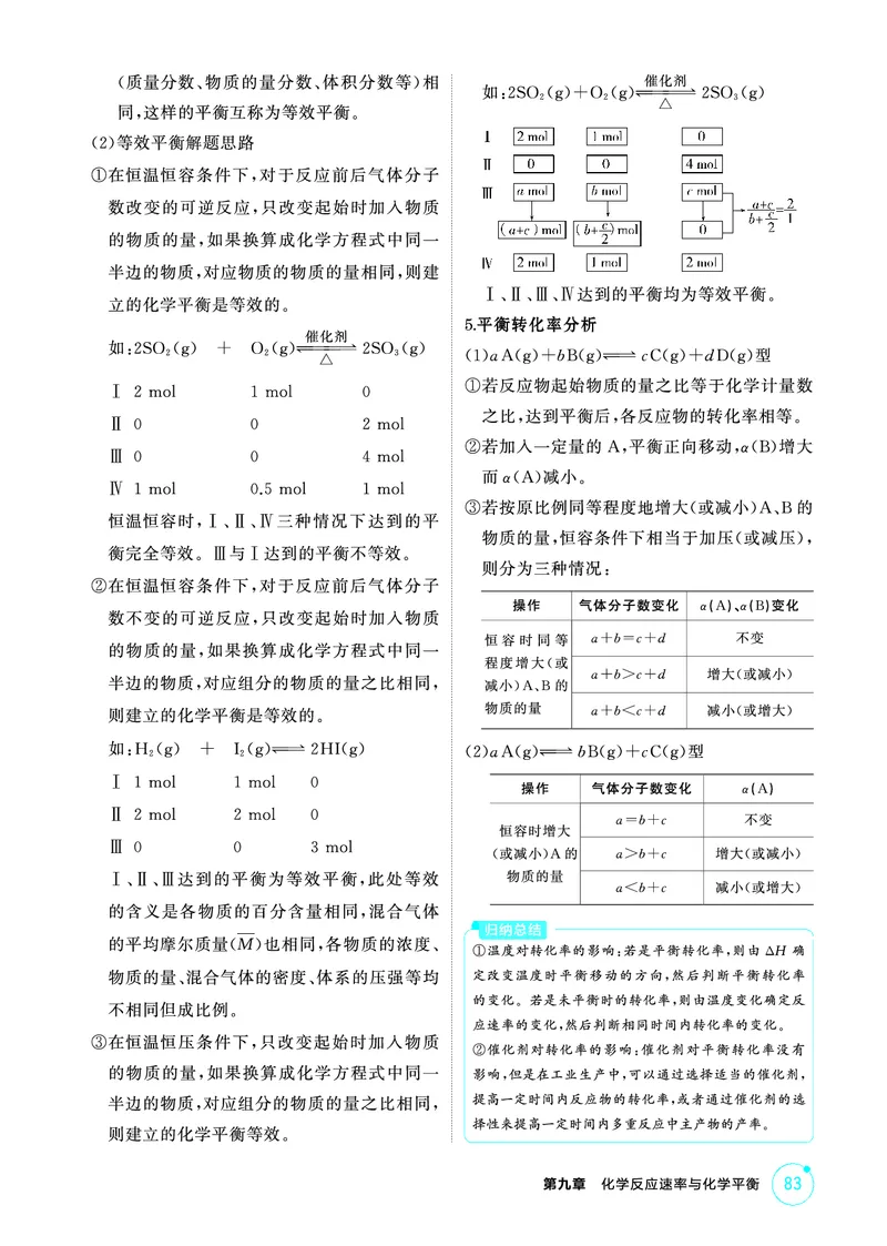 《2_精讲册-第九章　化学反应速率与化学平衡_2026版教学资源包_202653高考总复习A版_山东版_2026版.山东版.选考总复习.化学.5·3A版_二、教师用书PDF_第九章化学反应速率与化学平衡》第4页预览