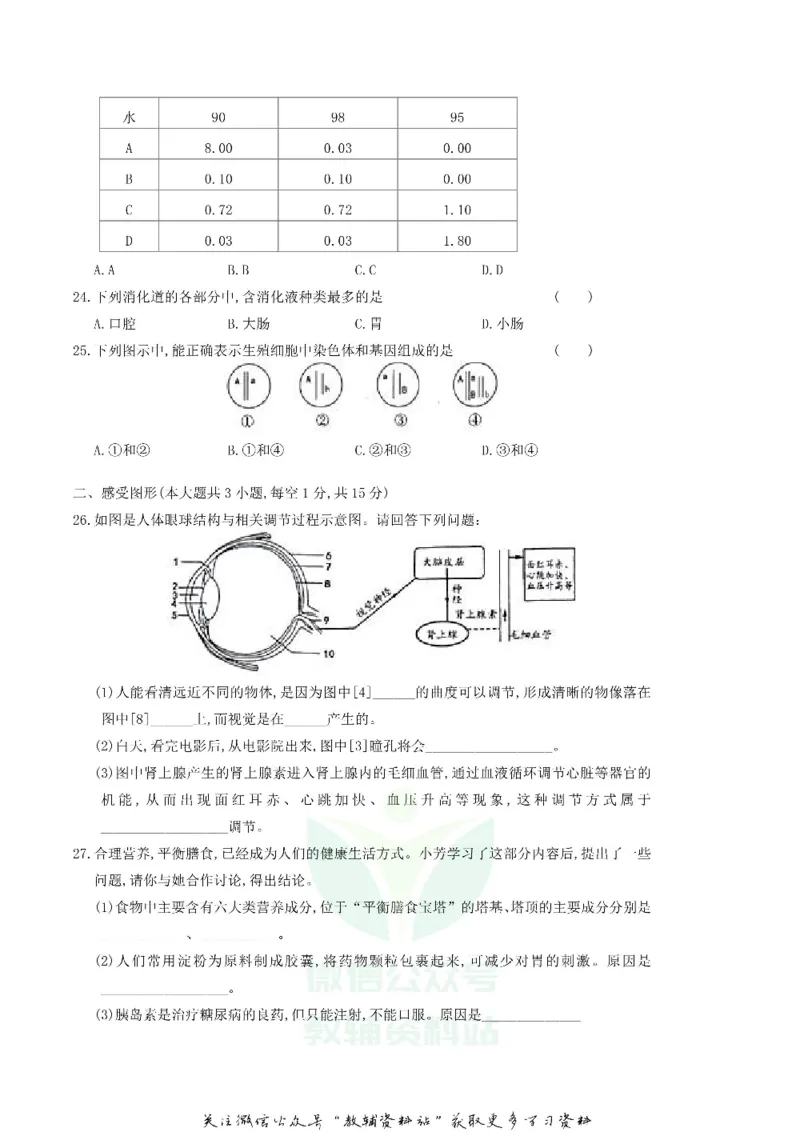 《2018湖南省邵阳市中考生物真题及答案_初高中资料库_初中资料库（转存避免链接过期失效）_初中生物》第4页预览