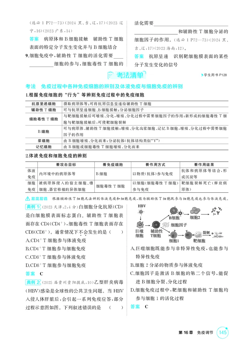 《2_精讲册第16章免疫调节_2026版教学资源包_202653高考总复习A版_新高考_生物_教师A版2026年.新高考版.生物.53_第3部分稳态与调节_第16章免疫调节_4_PDF教参电子书》第4页预览