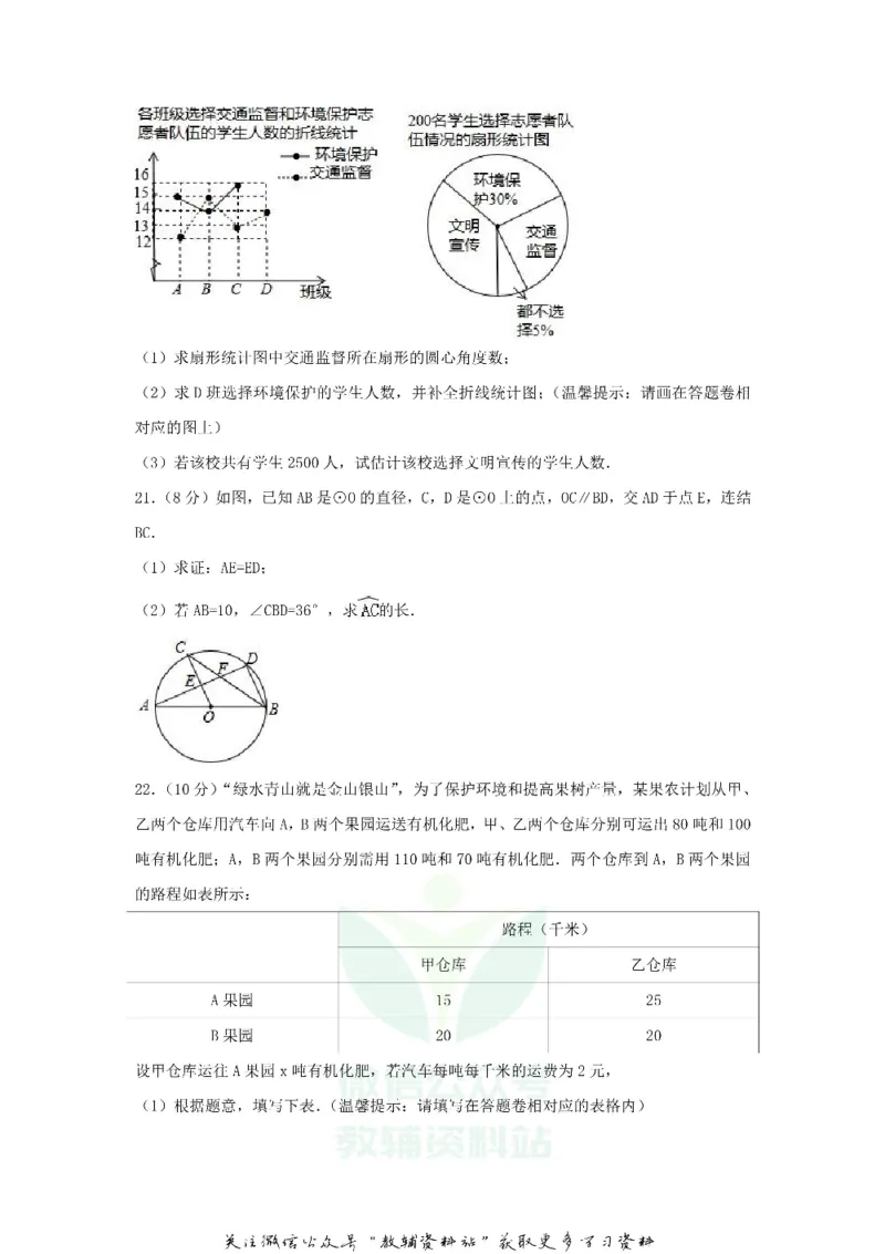 《2018浙江省湖州市中考数学真题及答案_初高中资料库_初中资料库（转存避免链接过期失效）_初中数学》第5页预览
