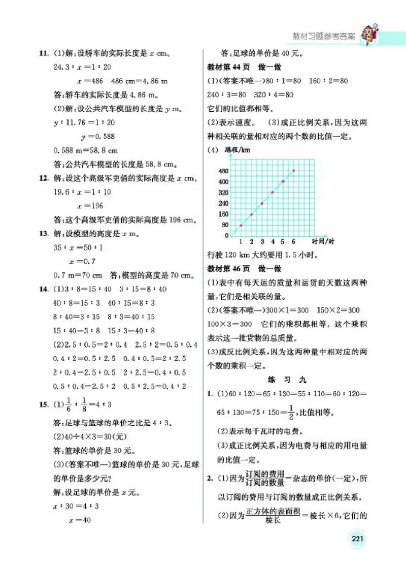 《教材答案6B_2025小学全科《课后习题答案》大合集语文数学英语科学道法_《小学课后习题参考答案》2025秋_小学数学（25秋更新）_数学（人教版）25秋更新_参考答案（1-6下册）25春更新》第9页预览