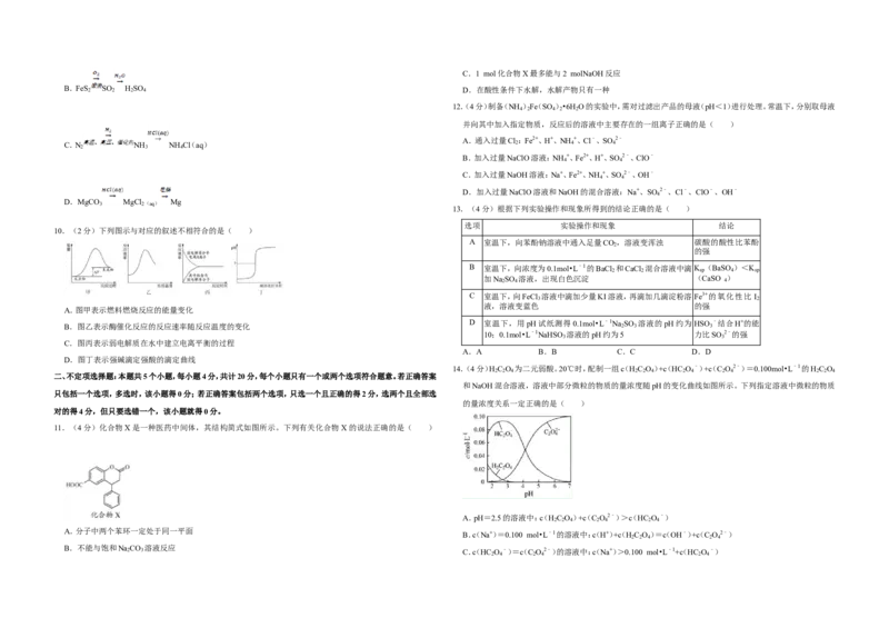 《2016年江苏省高考化学试卷(1)_高考一二三轮复习_化学_2027年高考化学专项复习_2008年-2026年化学高考真题-G427_2008-2020年高考_地方卷_江苏高考化学2008-2020_A3word版》第2页预览