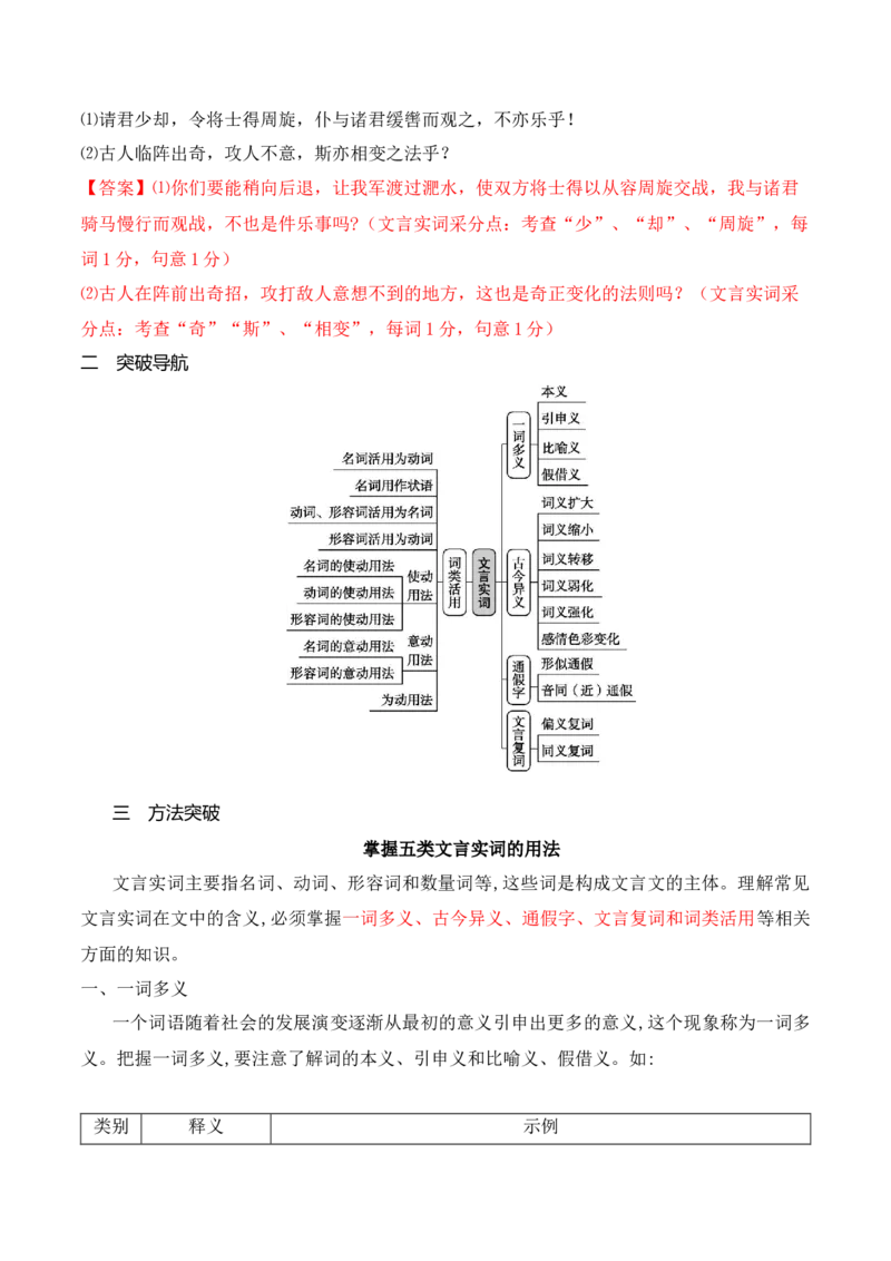 《11文言实词（一词多义、古今异义、通假）巧判断-_语文_一轮复习_2024年_2024年高考语文一轮复习之文言文阅读（全国通用）_资料》第2页预览