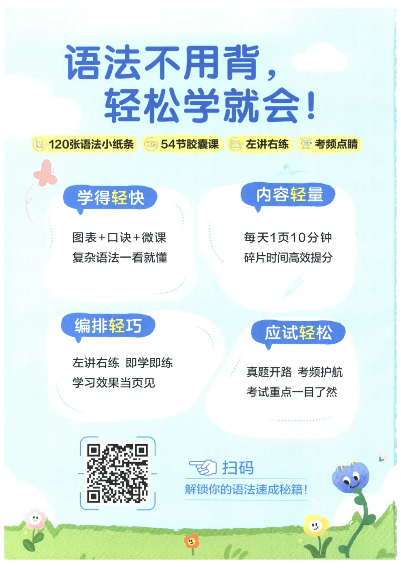 《2027版星火初中英语语法120张小纸条_2026秋初中教辅合集_2027《星火英语•初中英语语法120张小纸条》》第2页预览