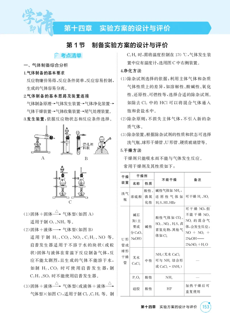 《2_精讲册-第十四章实验方案的设计与评价_2026版教学资源包_202653高考总复习A版_浙江版_2026版.浙江版.选考总复习.化学.5·3A版_二、教师用书PDF_第十四章实验方案的设计与评价_1_专题资料包》第1页预览