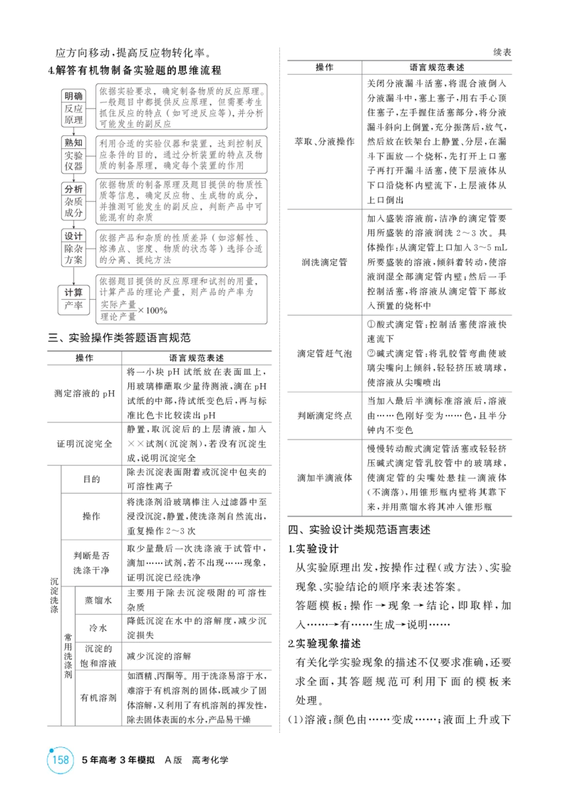 《2_精讲册-第十四章实验方案的设计与评价_2026版教学资源包_202653高考总复习A版_浙江版_2026版.浙江版.选考总复习.化学.5·3A版_二、教师用书PDF_第十四章实验方案的设计与评价_1_专题资料包》第6页预览