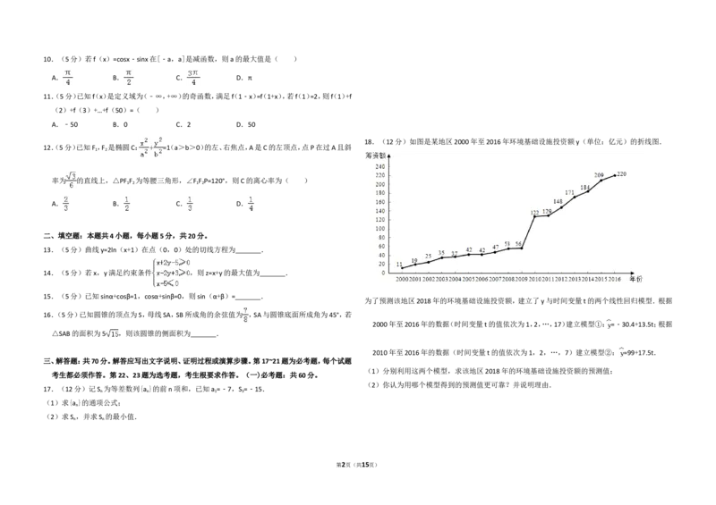《2018年全国统一高考数学试卷（理科）（新课标ⅱ）（含解析版）_高考一二三轮复习_数学_2027年高考数学专项复习更新中_2008年-2026年数学高考真题-G427_2008-2020年高考_2008-2020年_全国卷》第2页预览