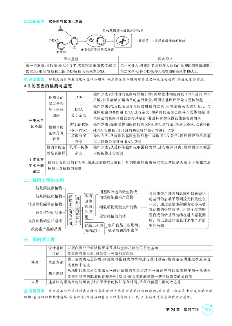 《2_精讲册-第24章基因工程_2026版教学资源包_202653高考总复习A版_湖南版_2026版.湖南版.选考总复习.生物.5·3A版_第5部分生物技术与工程_第24章基因工程_4_PDF教参电子书》第4页预览
