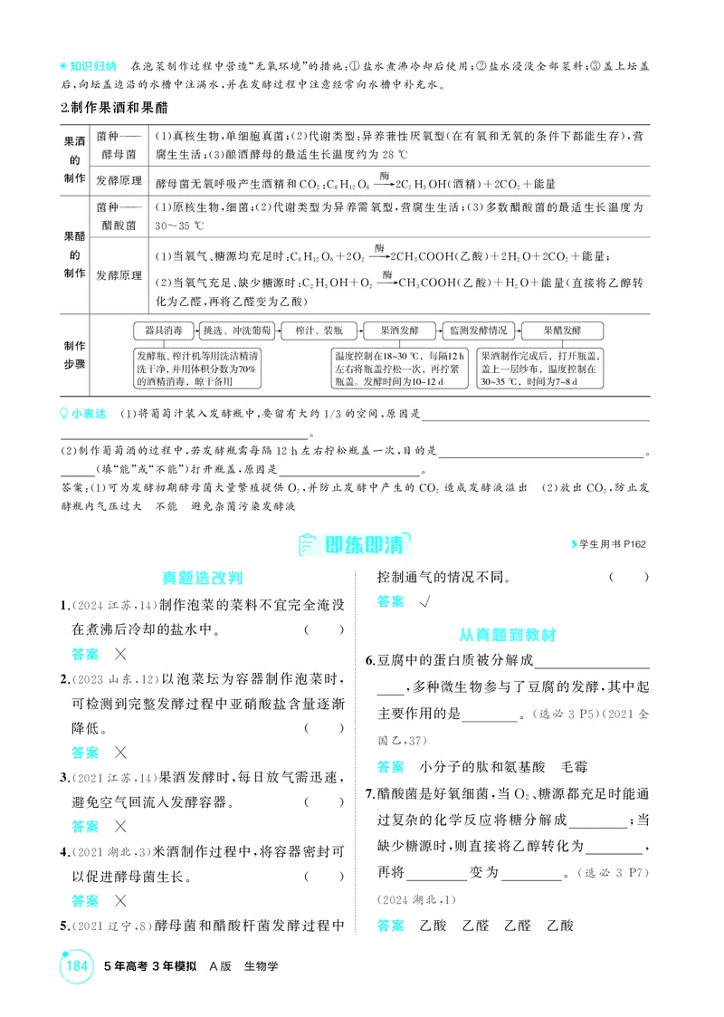 《2_精讲册第22章发酵工程_2026版教学资源包_202653高考总复习A版_新高考_生物_教师A版2026年.新高考版.生物.53_第5部分生物技术与工程_第22章发酵工程_4_PDF教参电子书》第2页预览