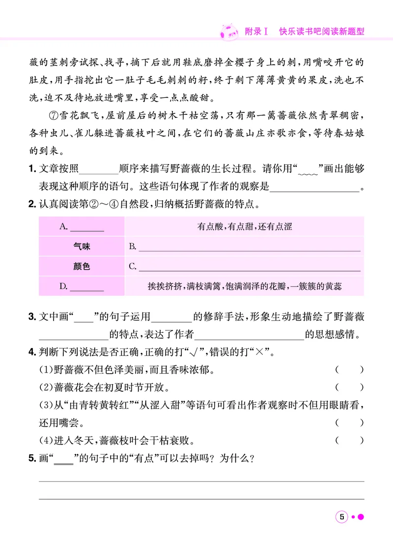 《四年级语文上册《黄冈小状元快乐读书吧阅读新题型》_黄冈小状元快乐读书吧阅读新题型》第6页预览